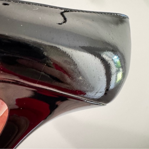 Giuseppe Zanotti Black Patent Leather Peep Toe Pumps Size 38.5 - Picture 12 of 15